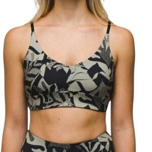 Prana Black and Cream Bikini Set